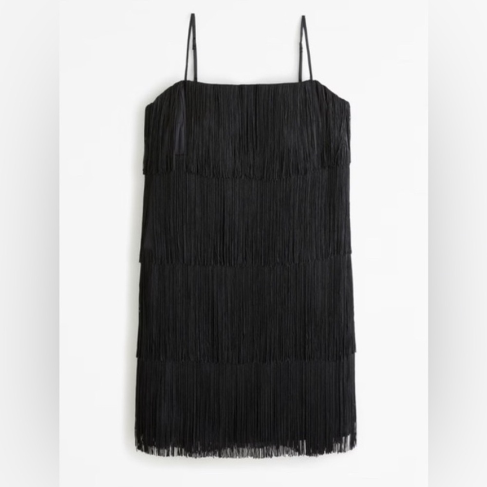Abercrombie Black Fringe Dress